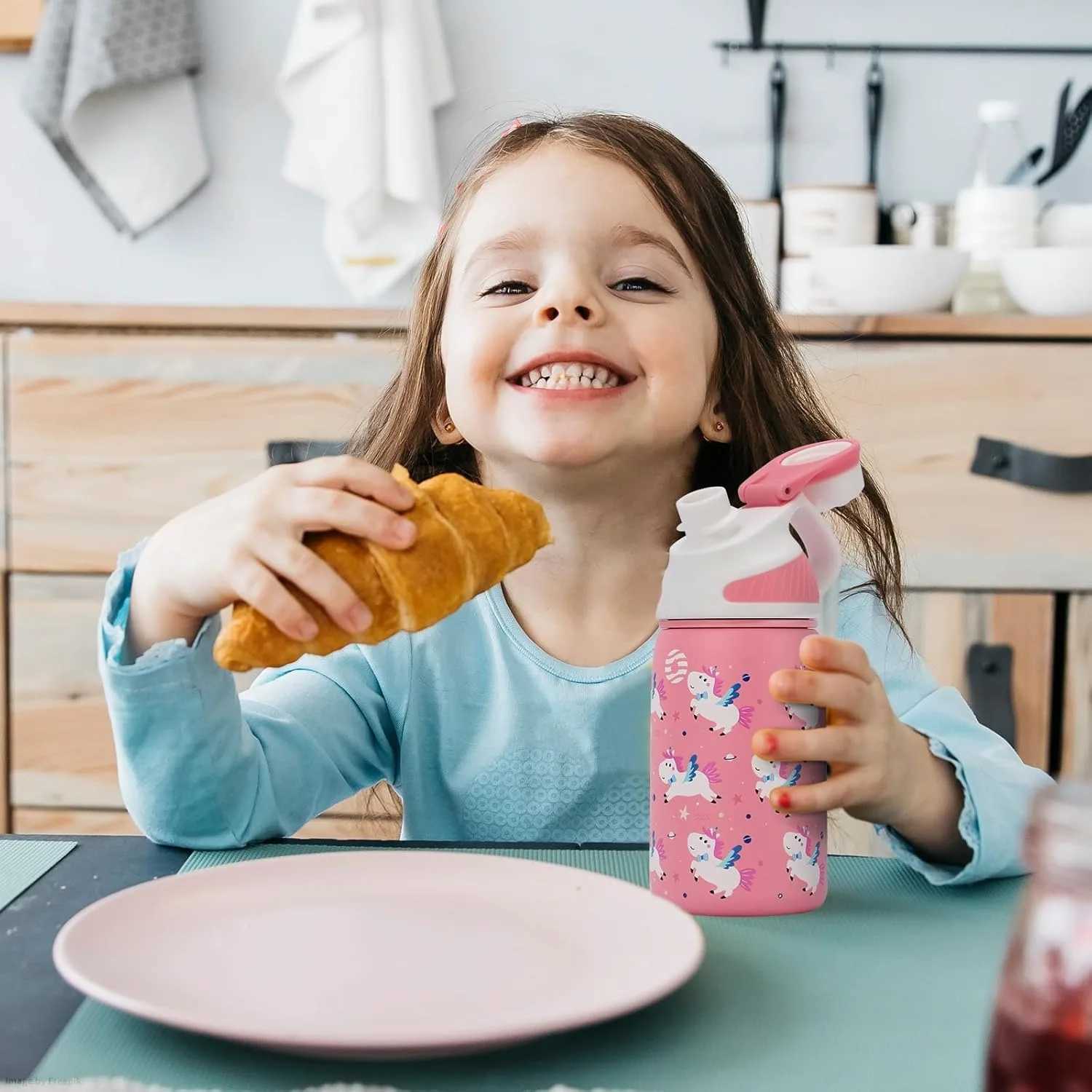 FEIJIAN Kids Stainless Steel Thermos Mug Cartoon LeakProof Vacuum Flask Children Thermal Water Bottle Thermocup C251008