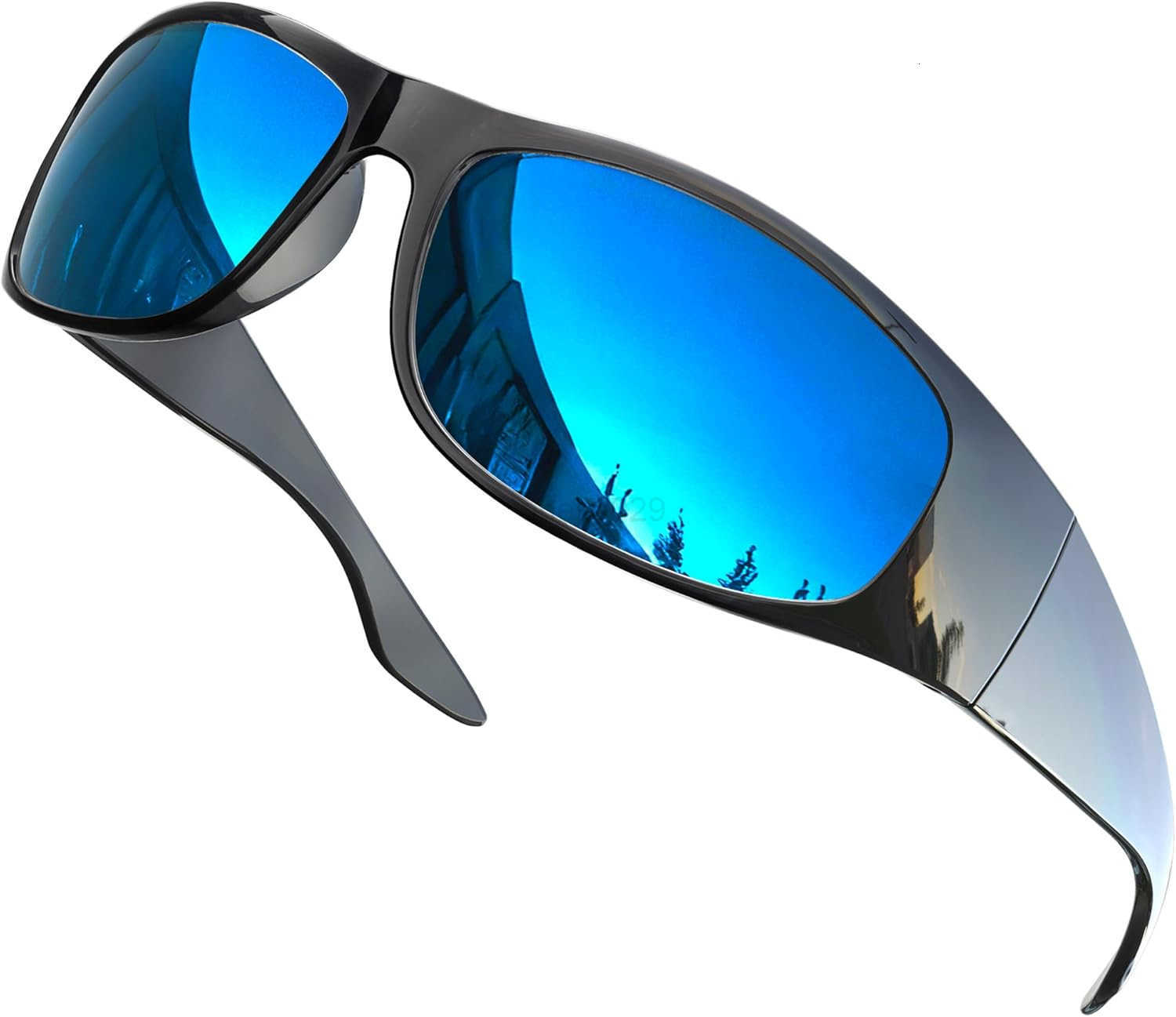 Polarized Wrap Around Sunglasses for Men and Women Lightweight Sports Wraparound Sunglasses UV Protection W251008