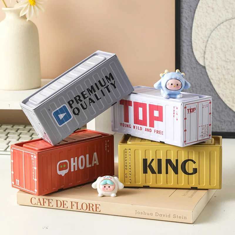 Mini Container Small Iron Box Distressed Miniature Model Scene Props Creative Decoration Storage Blind Box Cute Grain Box 4129 C251008