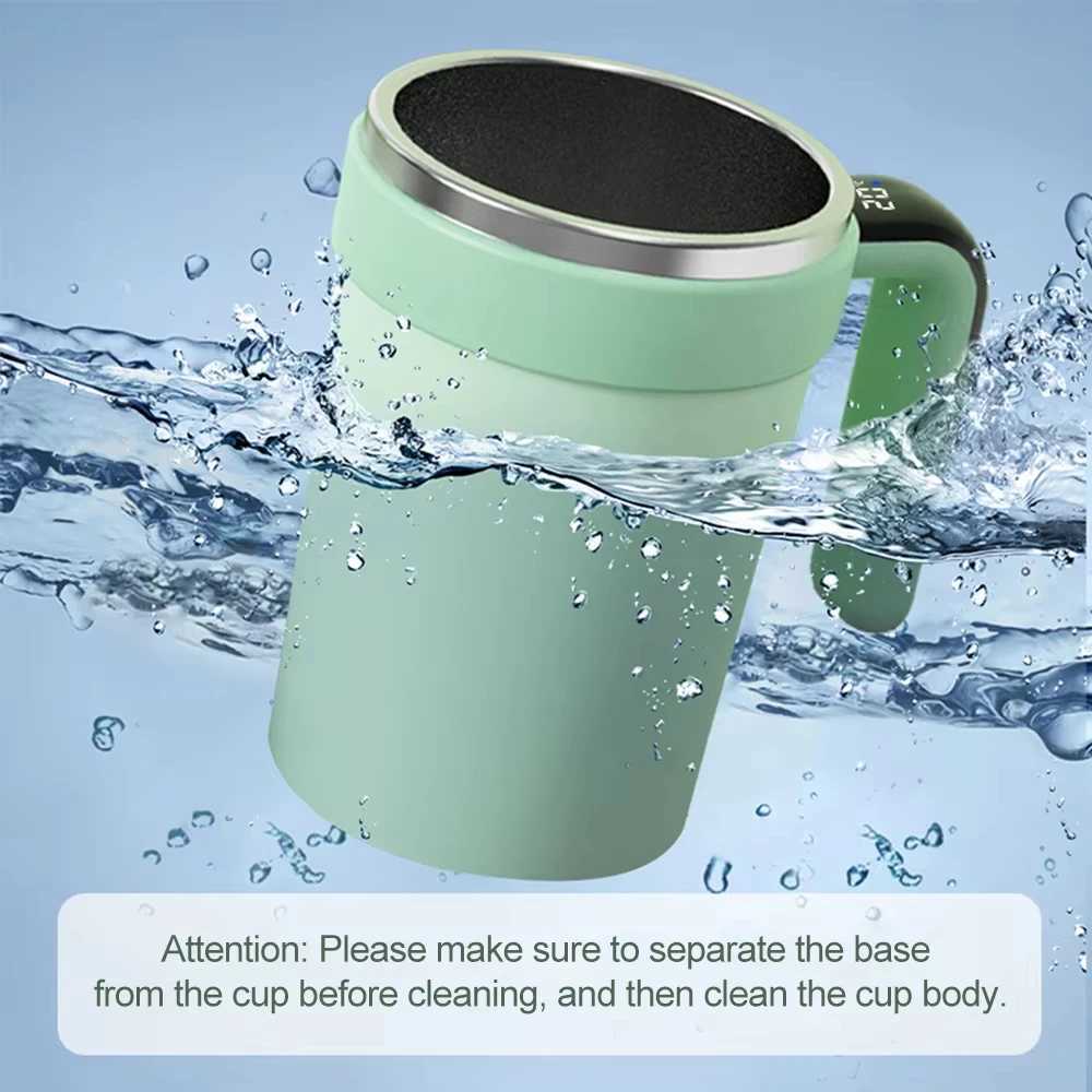 Detachable Automatic Mixing Coffee Cup Intelligent Temperature Measuring Rechargeable Mug Suitable for OfficeKitchenTravel C251008