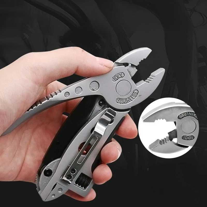 Multifunctional Portable Folding Pliers Set Knife Combination Tool Portable Edc Equipped with Outdoor Survival Wrench J251121