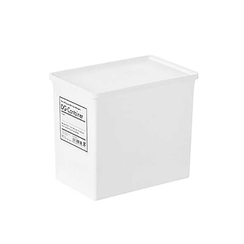 White Laundry Room Storage Box Scent Booster Laundry Beads Powder Container Clothes Clips Case with Dustproof Lid Organizer Box C251008