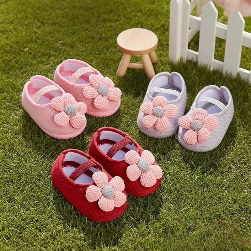 Baby Girls Soft Sole Breathable Autumn Sandals with Sunflower Bow Design for Learning to Walk Princess Style Infant Shoes C251008