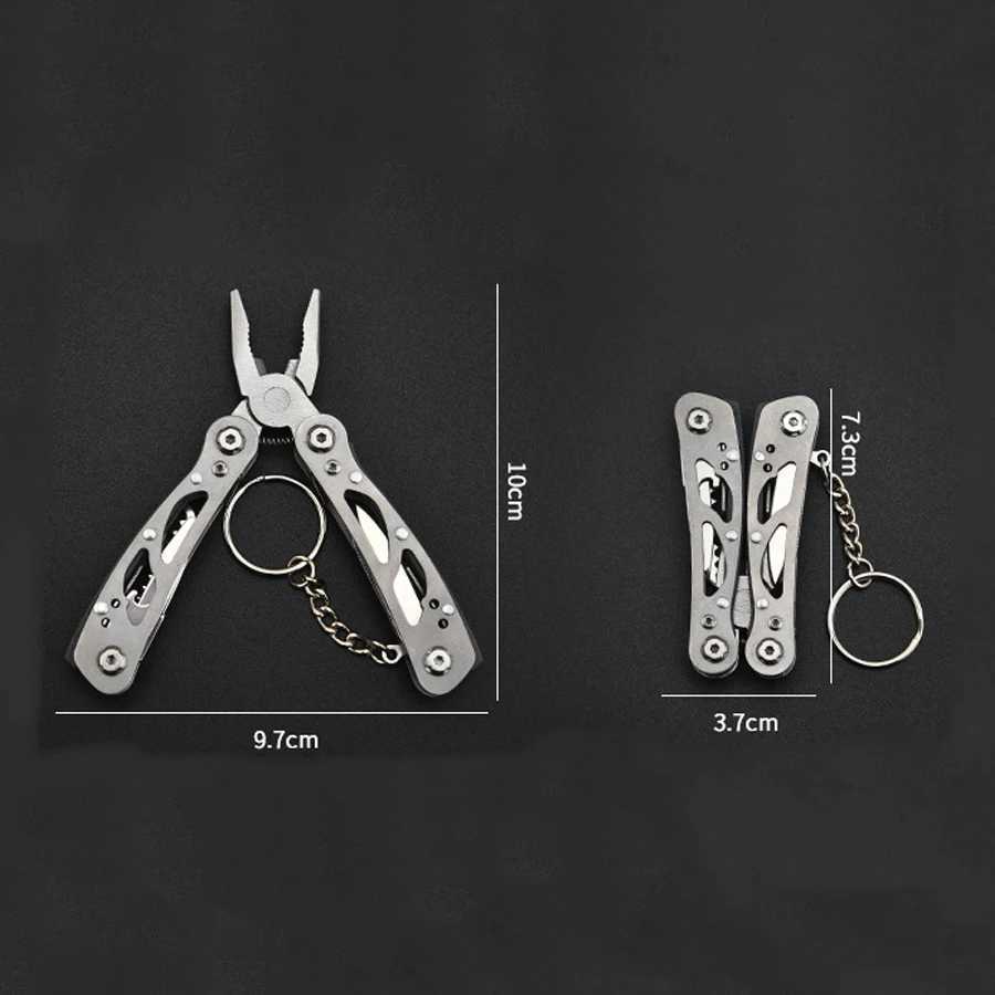 Mini Multifunction Knife Pliers Stainless Steel Pliers Mini Multitool Folding Hand Tools EDC Camping Outdoor Tactical Knife J251121
