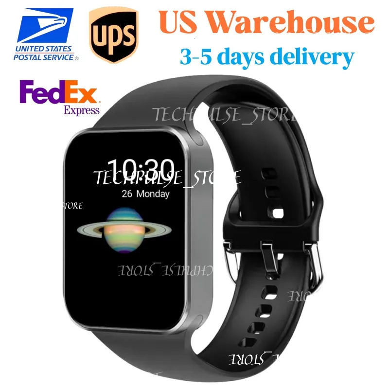 For Ultra2 49Mm 9 Series 10 45Mm New Smartwatch Touch Screen Wireless Charging Bluetooth Call Marine tech73 Strap Fashion Designer Sports Smart Watch Strap