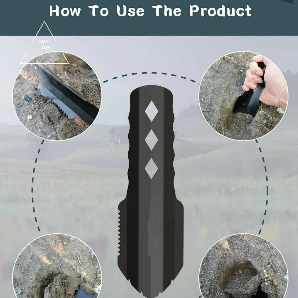 Ultralight Backpacking Trowel Shovel Small Potty Multitool with Longer Handle Design Essential for Hiking Camping and Survival J251121