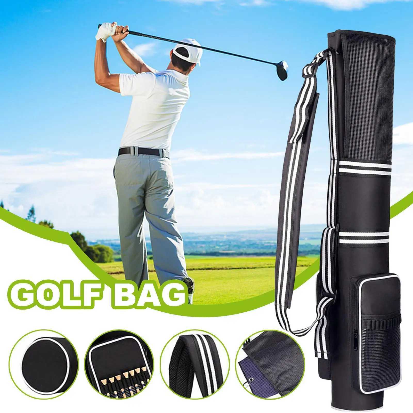 Golf Bags For Men Golf Ball Bag Holds 39 Sticks Foldable Waterproof Tee Towel Compartments Pack For Travel Practice Tournament J251008