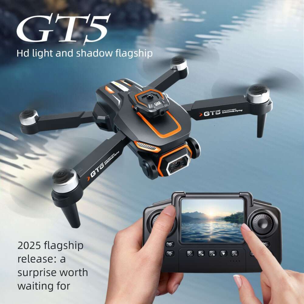 GT Brushless Aerial Photography Drone Obstacle Avoidance Quadcopter Optical Flow Positioning Toy Flying Remote Control Screen