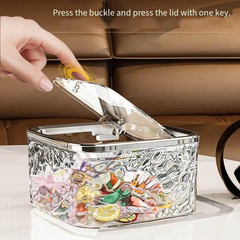 Hair Accessories Clear Organizer Acrylic Storage Box With Lid for Girls Home Desktop Jewelry Bathroom Accessories Storage Box C251008