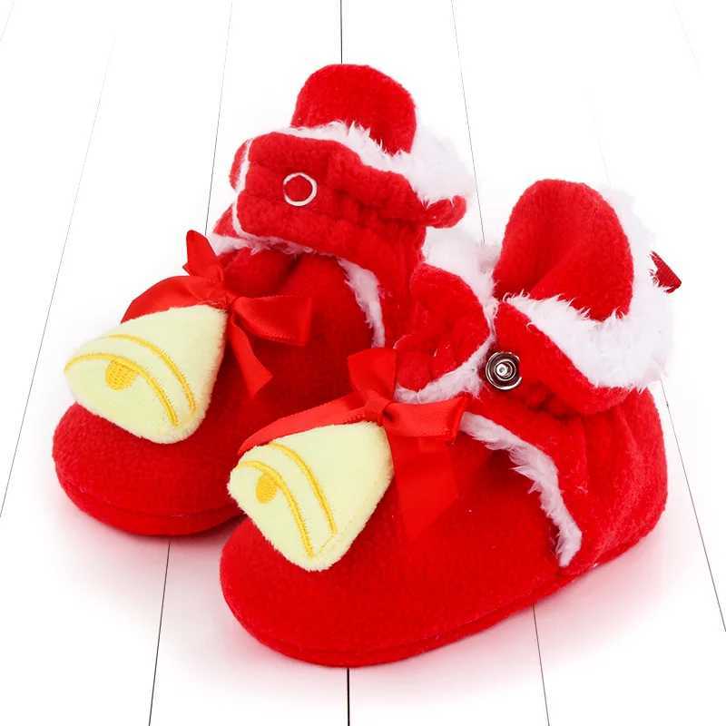 2025 New Design Autumn Winter Christmas Baby Toddler Shoes Unisex Soft Sole Cartoon Cotton Warm Cute Toddler Footwear For 018M C251008