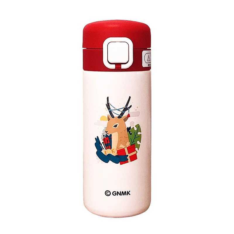 Christmas Thermos Bottle Cartoons Stainless Steel Vacuum Flask with Lid Milk Juice Tea Coffee Thermal Water Bottle Gift Cup C251008