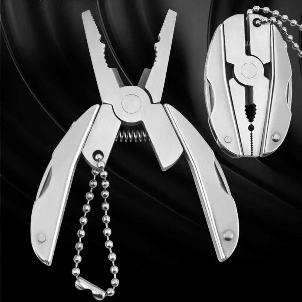Mini Multifunctional Pliers Portable Stainless Steel Folding Tool Emergency Equipment Outdoor Camping Combination Tool Kit J251121