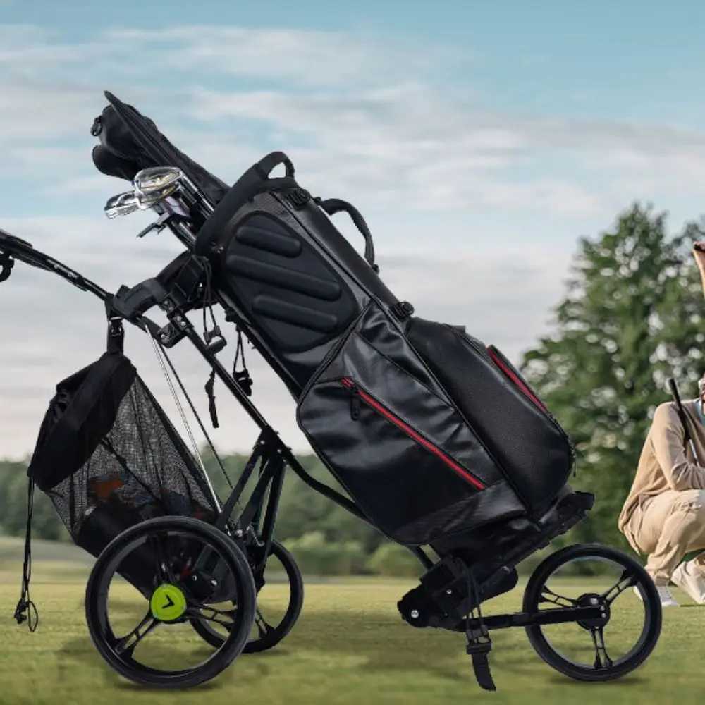 Mesh Bag Golf Cart Storage Bag Cute Practical Large Capacity Golf Ball Drawstring Pouch Adjustable Nylon Golf Ball Container J251008