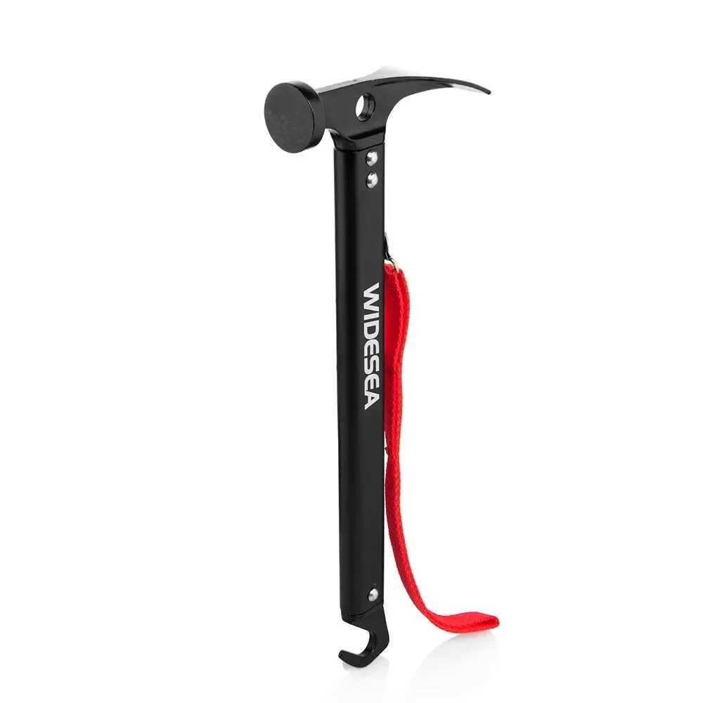 Widesea Camping Hammer Stainless Steel Copper Outdoor Tent Peg Stake Mallet with Stake Puller Grond Nail Mountaineering Hiking J251121