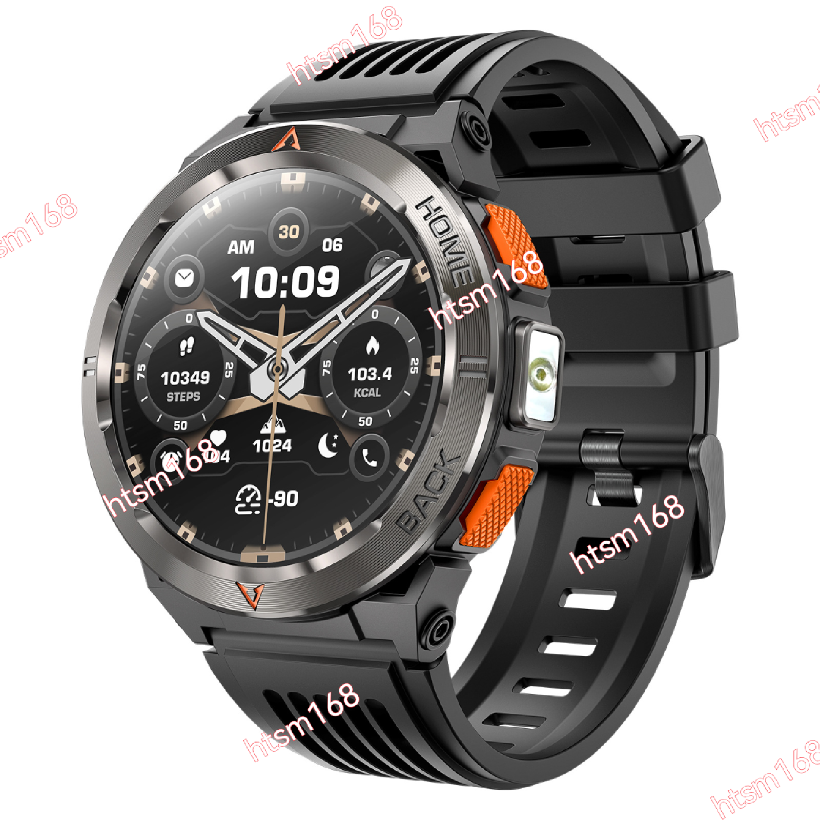 GS500 Smartwatch: Bluetooth calling + GPS positioning + compass + flashlight, health monitoring, all-round choice for outdoor adventures and daily wear