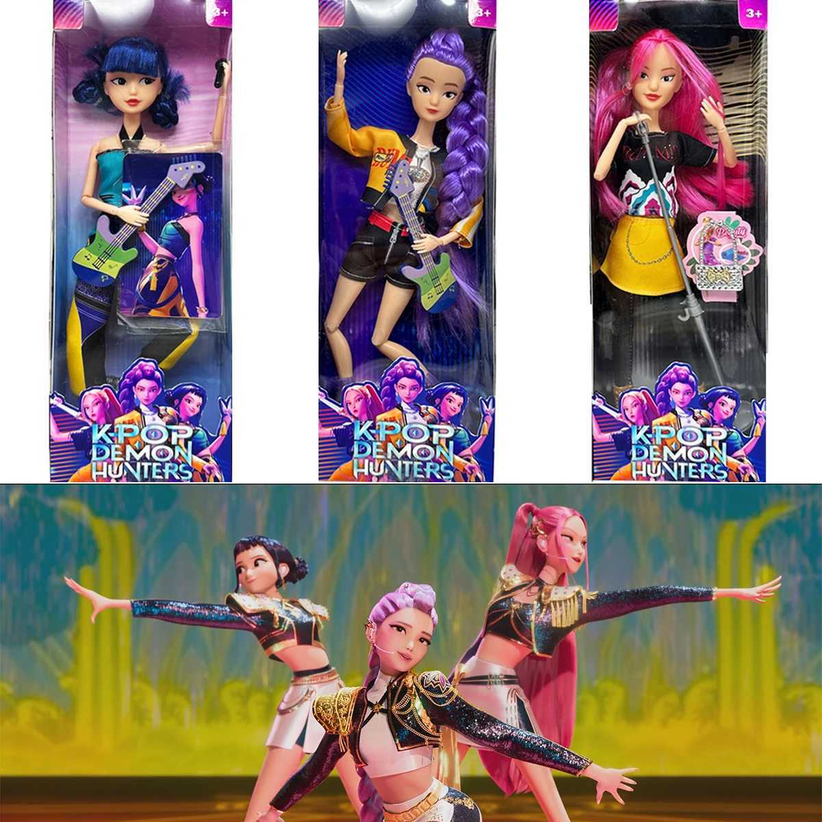 2025 NEW Anime KPop Demon Hunters Doll Vinyl Toy Rumi Mira zoi Character vinyl mask figurine Birthday Gift Fan Club GiftsJ251008