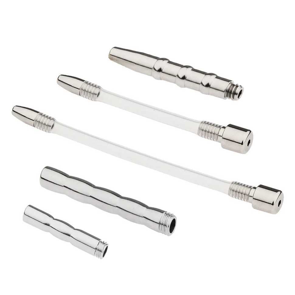 Male Chastity Device Accessories Cock Cage Penis Lock Silicone Catheter ShortLong Horse Eye Rod Urethral Plug Adult Sex Toys 18