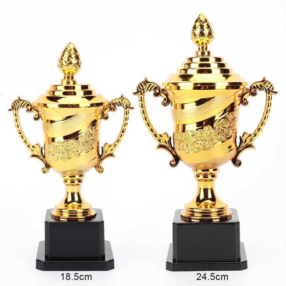Plastic Model Gold Trophy Awards School Rewarding Supply Cpetition Soccer Basketball Prize Cup Childrens Craft Souvenirs Y251008