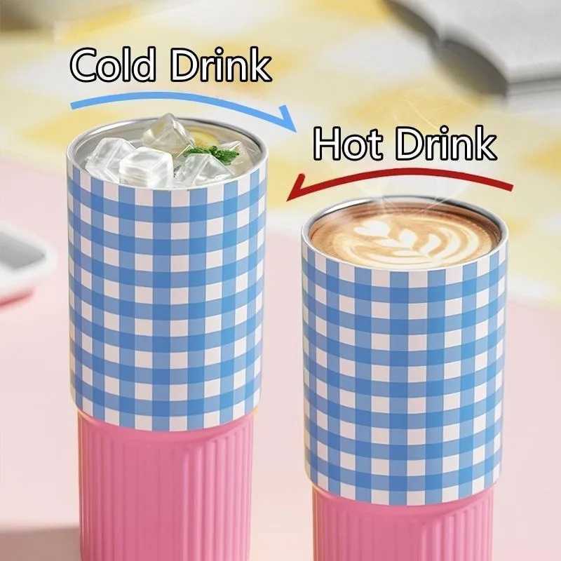 Cute Tumbler 750ML Water Bottle 316 Stainless Steel Vacuum Thermos Bottle Insulated Portable Thermos Cup Gift For Woman Girl C251008