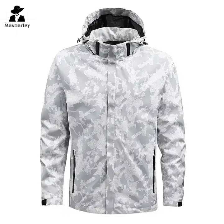 Autumn Casual Coat Men Waterproof Hiking Camping Camo Jackets Outdoor Hooded Windbreaker Jacket For Men Climbing work clothes J251008