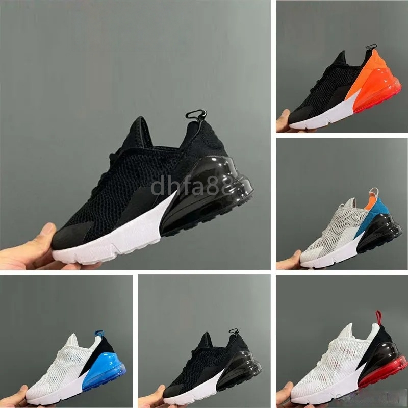 270 Sports kids Running Shoes children Triple Black ALL White Top Quality Photo Blue Spirt Teal Platinum Trainers