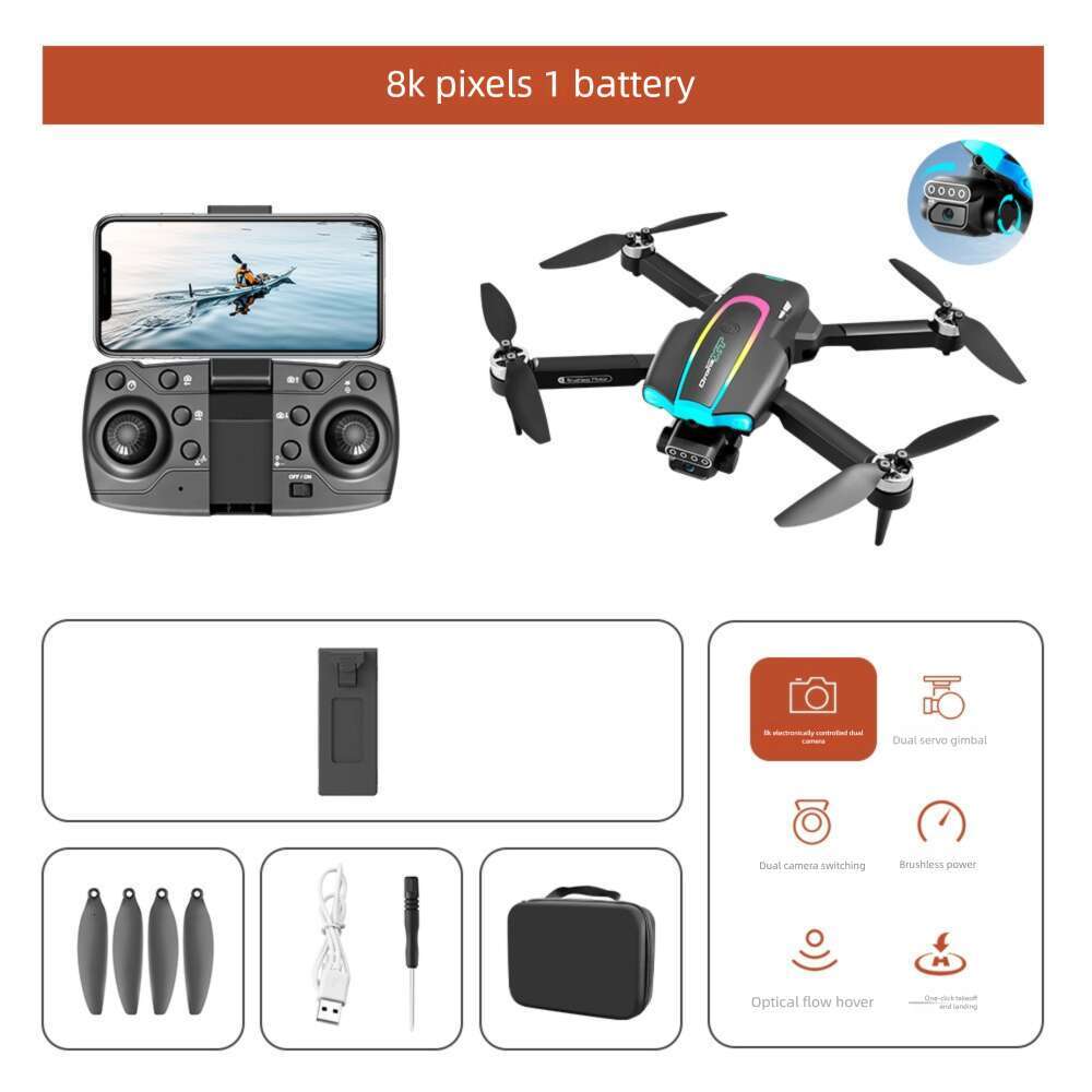Drone XT HD Two Axis Servo Aerial Remote Control Four Brushless Lighting Aircraft