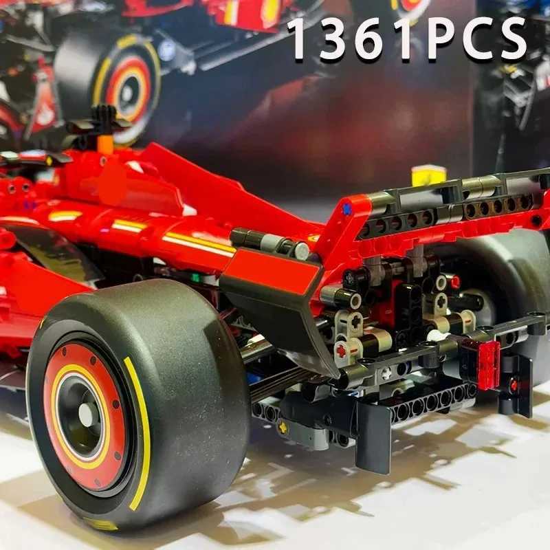 18 F1 Formula 42206 42207 Technical Racing Car Mechanical SF24 Boy Building Blocks Decoration Ornament Toy Party Gift H260509