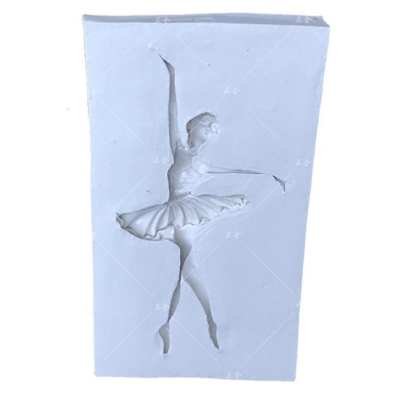 Little Swan Ballet Girl Silicone Fondant Cake Mold Chocolate Mold Soap Mold Baking Tool Decoration