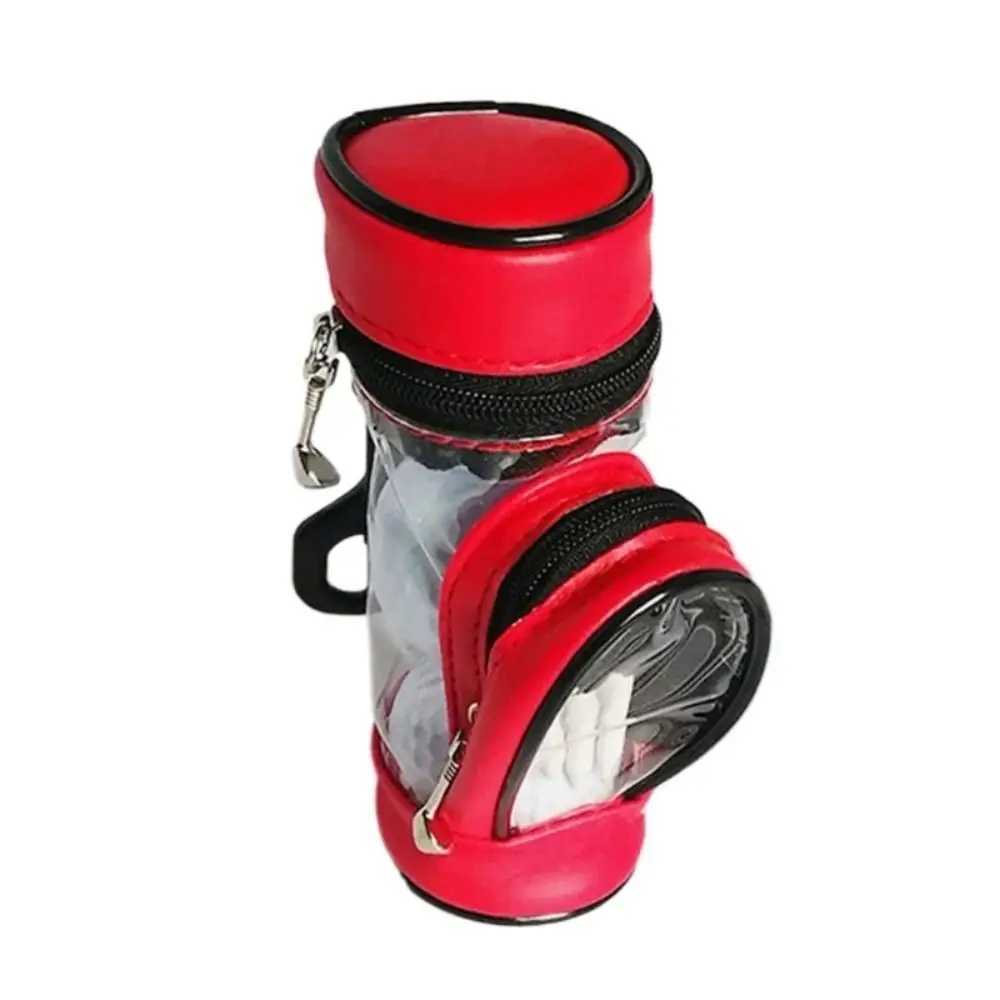 Portable Golf Ball Waist Pack Can Hold 3 Balls Mini Golf Ball Storage Bag PU Material with Swivel Waist Belt Clip J251008