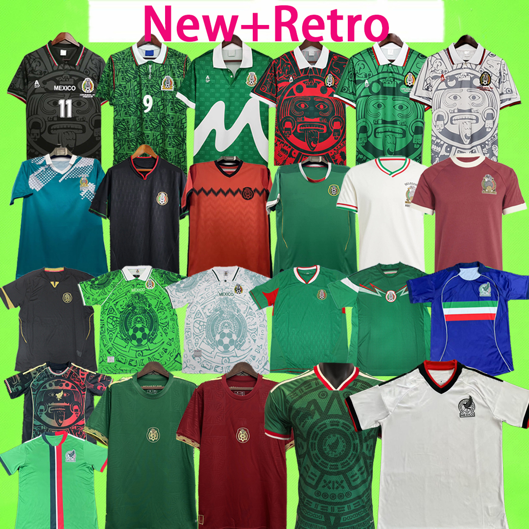 New + Retro MeXIco 2026 Soccer Jersey CHICHARITO H.LOZANO G.DOS SANTOS RAUL L.ROMO Women 1985 1994 1998 1999 2004 2010 2012 2014 2024 long sleeve vest football shirt kids