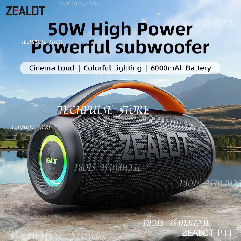 P11 Waterproof Bluetooth tech73 Speaker High-Fidelity Audio Long Battery Life Durable Design Ideal For Outdoors.