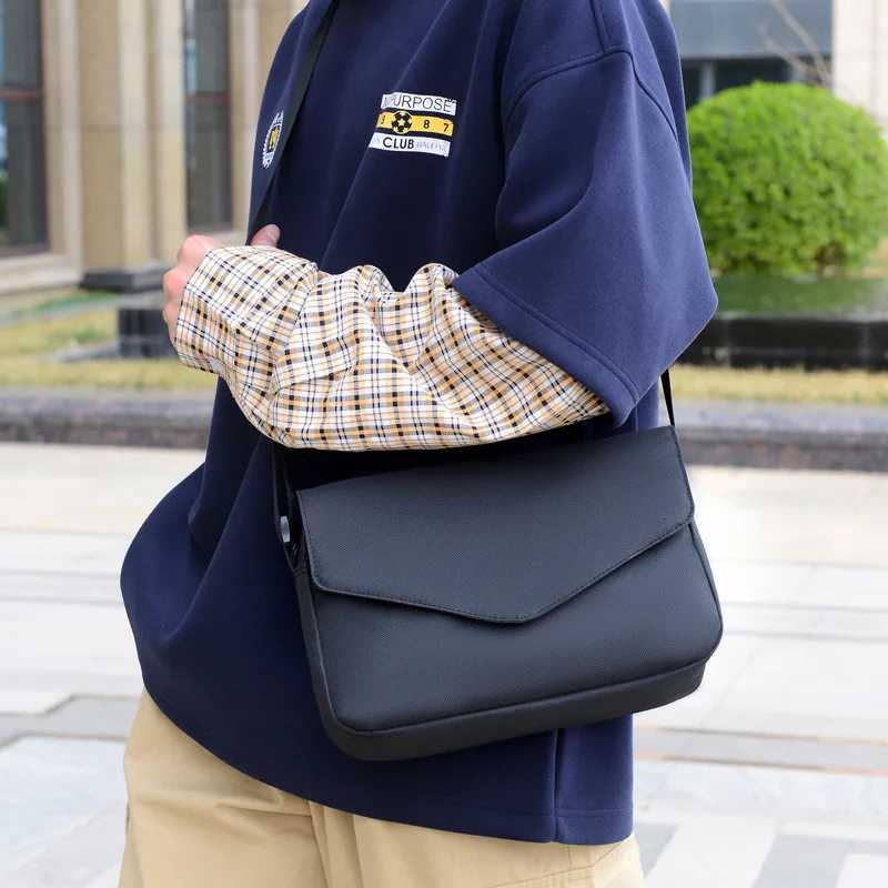 Single shoulder bag couple crossbody bag solid color casual single shoulder bag simple and fashionable cross bagT251007