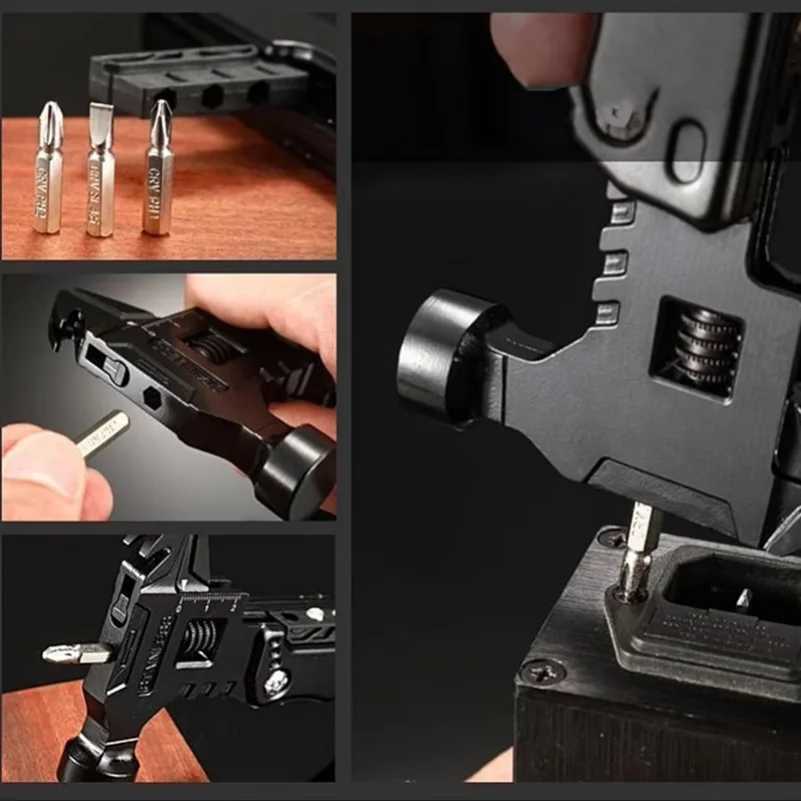 Outdoor Folding Pliers Survival Multi Functional Knife Universal Claw Wrench Hammer Multitool Pocketknife Tools Pliers J251121