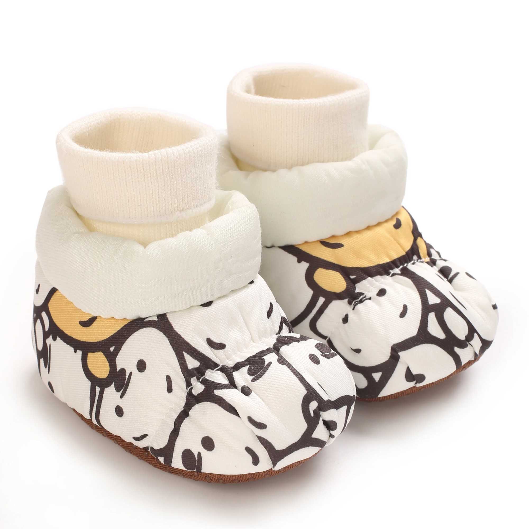Toddler Girls SlipOn Casual Sneakers with Soft Fabric Sole Cartoon Bear Embroidery Warm Winter School Shoes for Preschool C251008