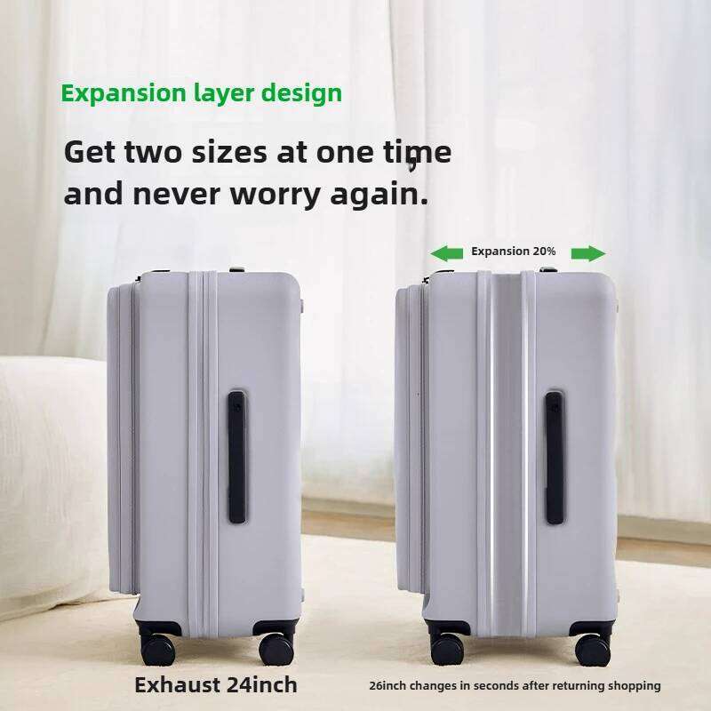 Front Opening Multi-Functional Suitcase Business Wide Lage ABS+PC Large-capacity Password Box Travel Trolley Case 123