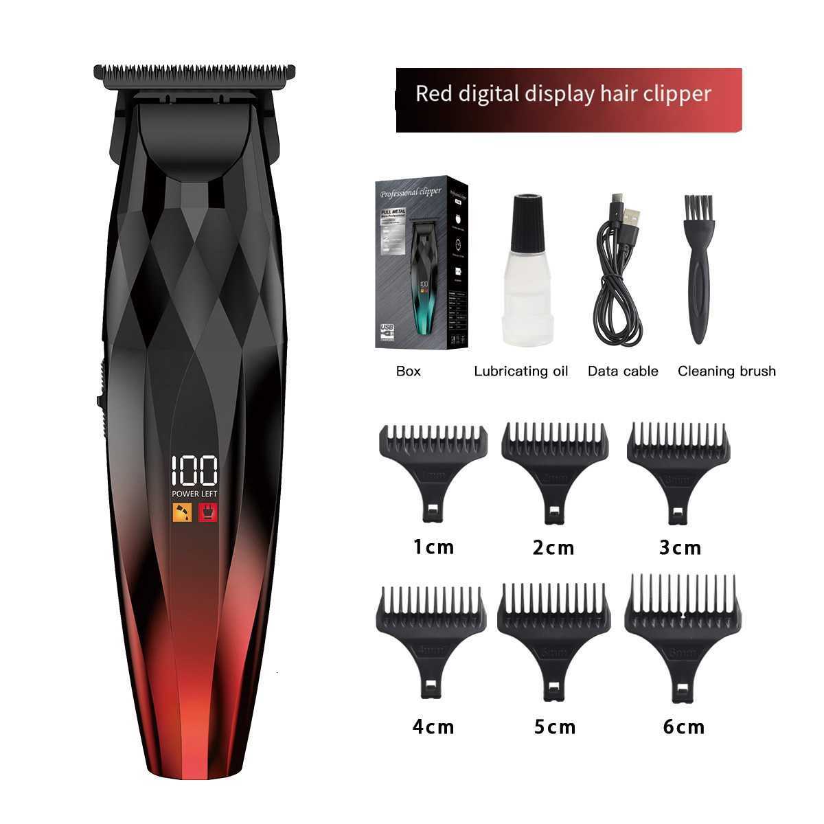 VGR Hair Trimmer Professional Clipper Cordless Barber 9000 RPM Rechargeable Hair Cutting Machine Metal Trimmer for Men V640 C250919
