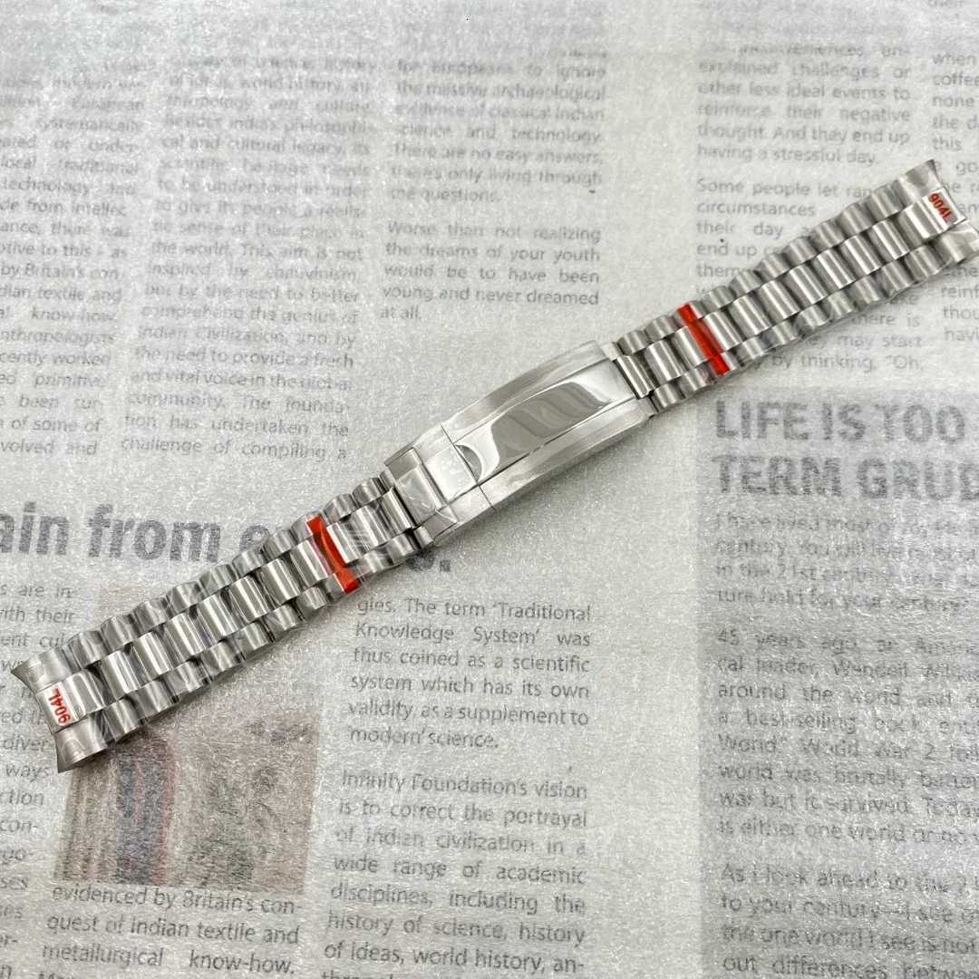 Watch Accessories Steel Finetuning Strap Pull Buckle Black Green Water Ghost 20mm Solid Fine Steel President Folding BraceletXJ251009