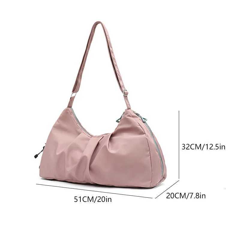Single shoulder yoga bag nylon large capacity travel bag multifunctional and minimalist fitness bag gym bagT251007