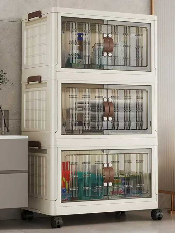 Large Capacity Multifunction Folding Storage Cabinet Dustproof Wardrobe Closet Organizer EasytoInstall Storage Boxes C251008