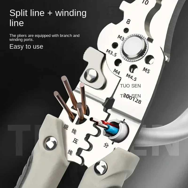 NEW Outdoor Multi Functional ELEctrician Pliers for Wire Splitting and StripPING for ELEctricians Home Outdoors J251121