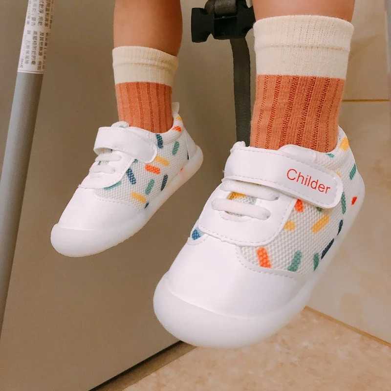 BoysGirls Baby Walking Shoes 2025 SpringAutumn New 02 Year Old Shoes Soft Sole Mesh Breathable Baby Shoe Nude Shoe Beb C251008
