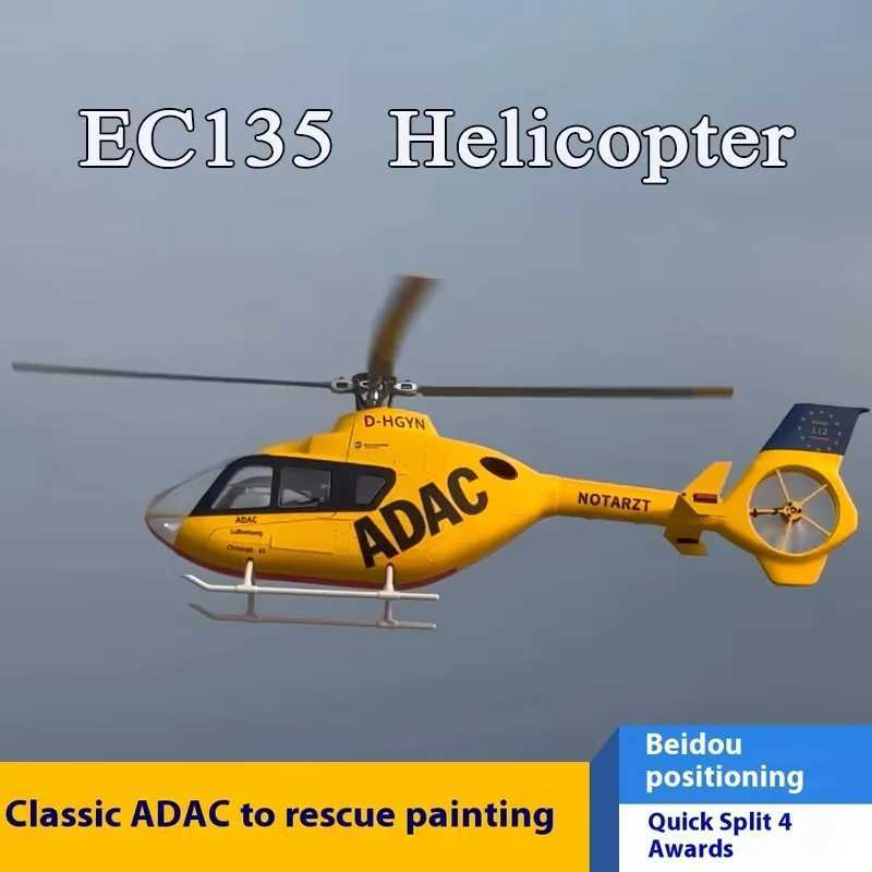FLYWING EC135 RC Helicopter RTF EC135 scale helicopter 6CH 470 size rc helicopters 4 blades EC135 Yellow 116 6CH rc helicopter L251008WEK9