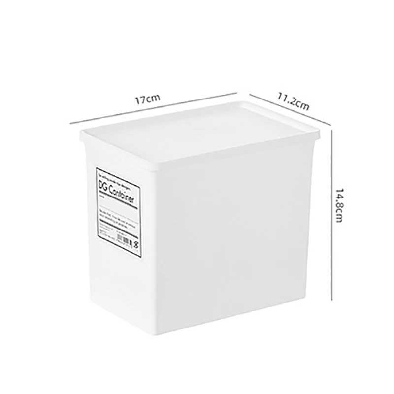 White Laundry Room Storage Box Scent Booster Laundry Beads Powder Container Clothes Clips Case with Dustproof Lid Organizer Box C251008