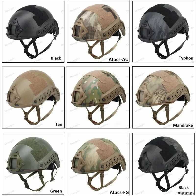 New FAST Helmet Airsoft MH Camouflage Tactical Helmets ABS Sport Outdoor Tactical Helmet C251008