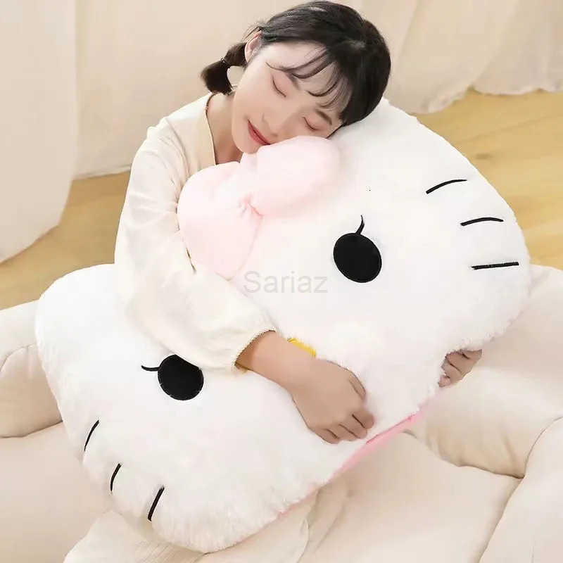 Sanrio Cuddly Hello Kitty Back Cushion Big Size Hello Kitty Pillow Sofa Bed Bay Window Home Decor Pillow Hug Plushies Xmas Gift L251008