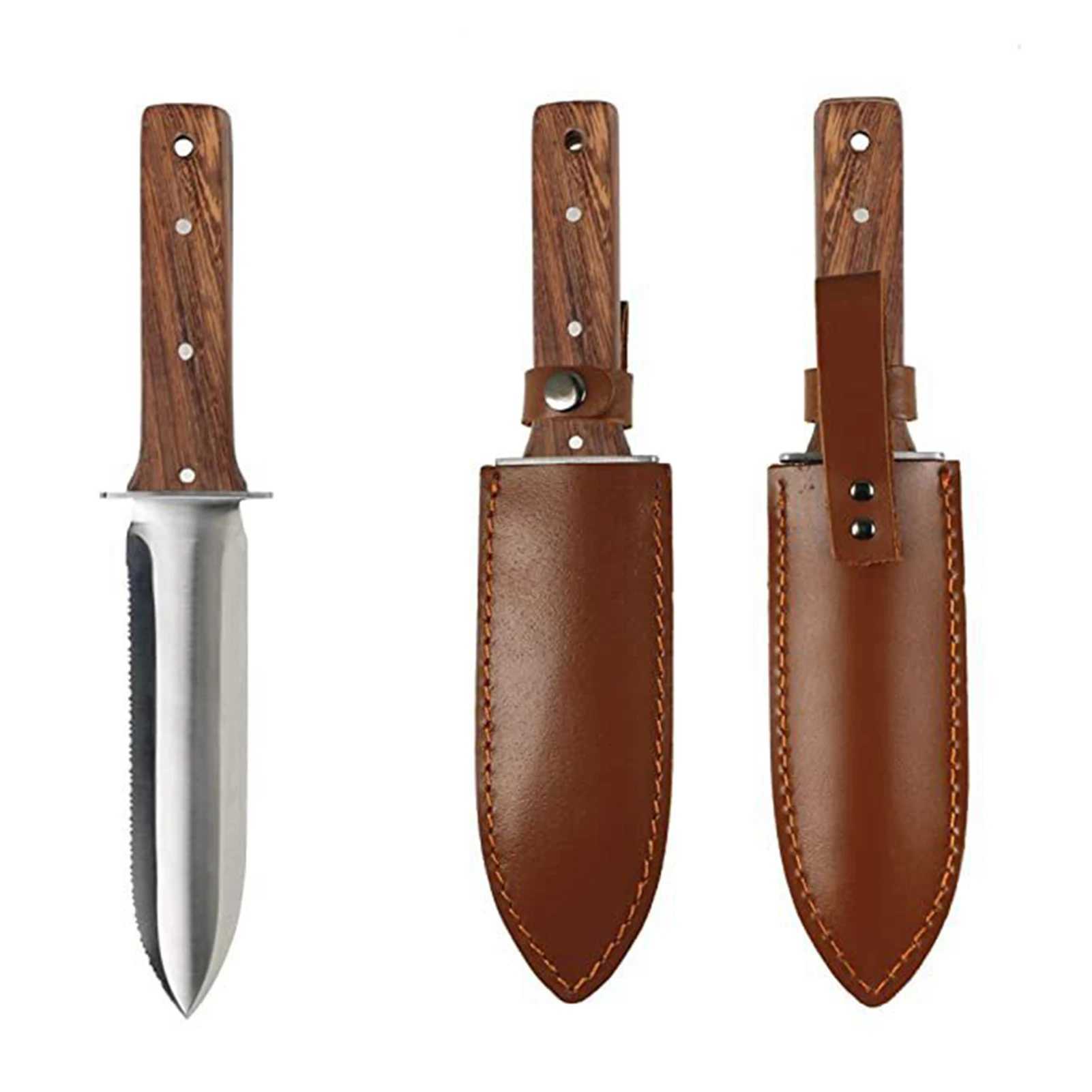 Professional Steel Gardening Shovel GardenerDigging Tool Multifunction Garden Cutter With Leather Sheath Gardening Tools J251121