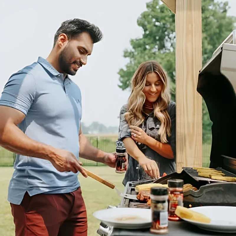 MuqiNush 5In1 Barbecue Shovel Multifunctional Shovel Stainless Steel Wooden Handle Perfect Shovel For Camping And Picnicking J251121