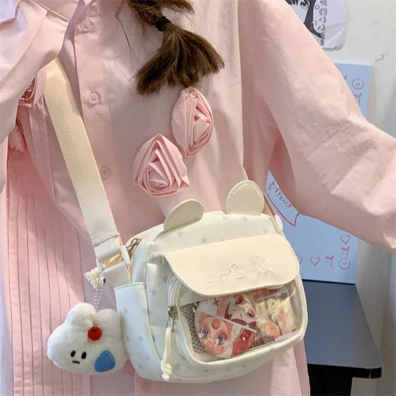 Japanese Style Cute Girl Single Shoulder Armpit Bag 2025 New Casual Lightweight Mobile Phone Crossbody Bag Without Bag InteriorT251007