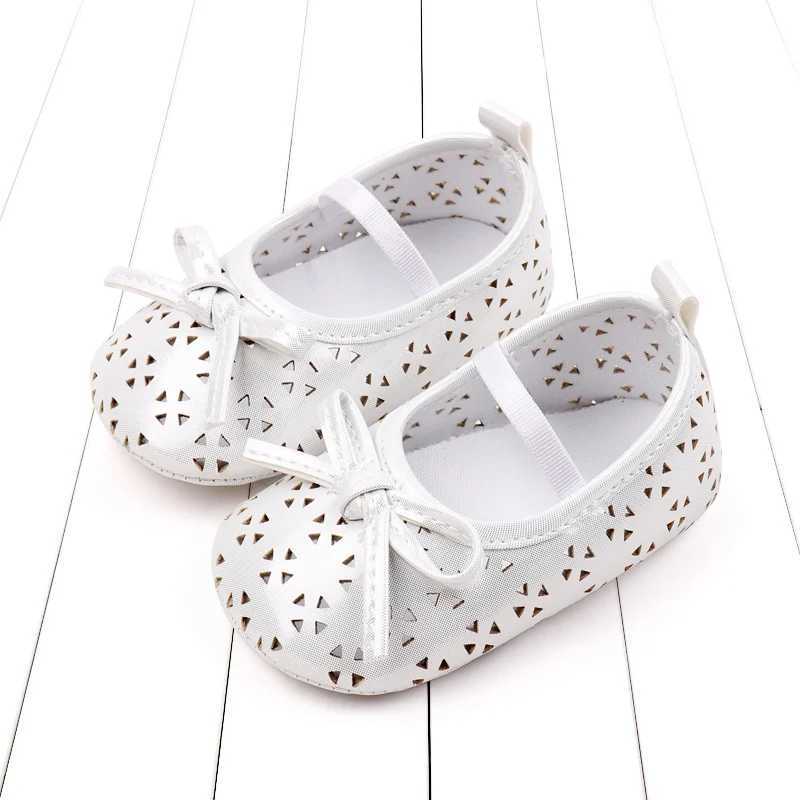 Spring and Autumn Style Princess Shoes Hollow and Breathable PU Leather Baby Walking Shoes Hollow Girls Baby Walking Shoes C251008