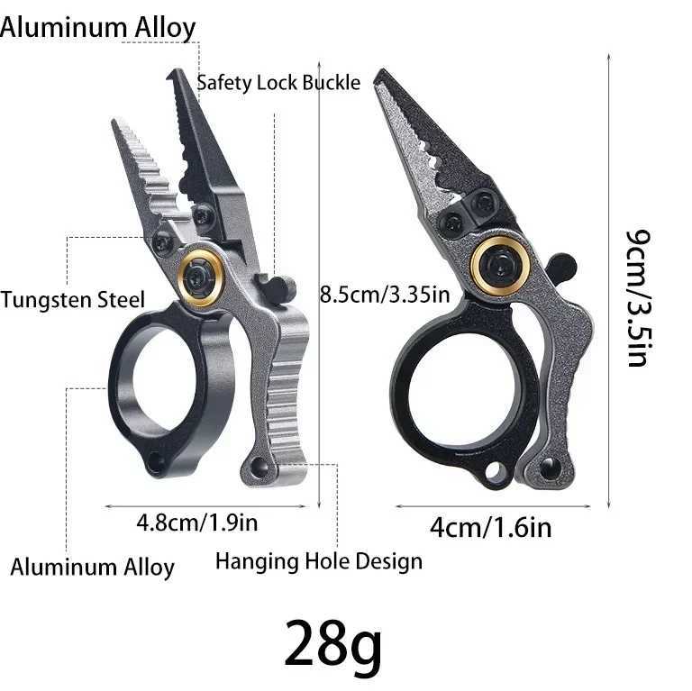 Mini Fishing Pliers Aluminum Alloy with Split Ring Tungsten Carbide Cutters For Anglers Outdoor Camping Gear Ideal Fishing Gift J251121
